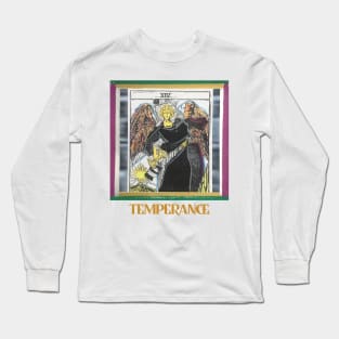 Temperance Tarot Card Design Long Sleeve T-Shirt